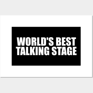 World's Best Talking Stage T Shirt | Y2K Clothing | Trendy Top | Graphic Shirt | Cute Gift | Girl Shirt | Funny Posters and Art